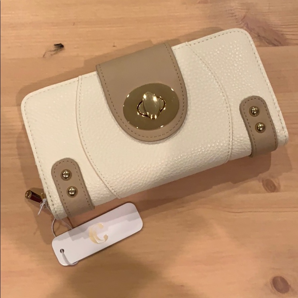 Charming Charlie Cream Wallet
